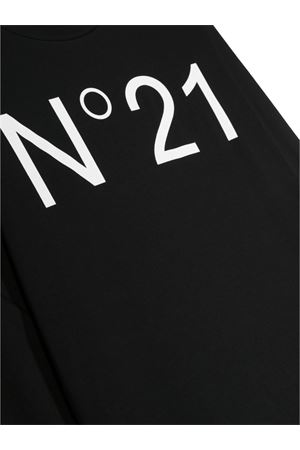 black cotton tshirt N°21 KIDS | N21808N01530N900